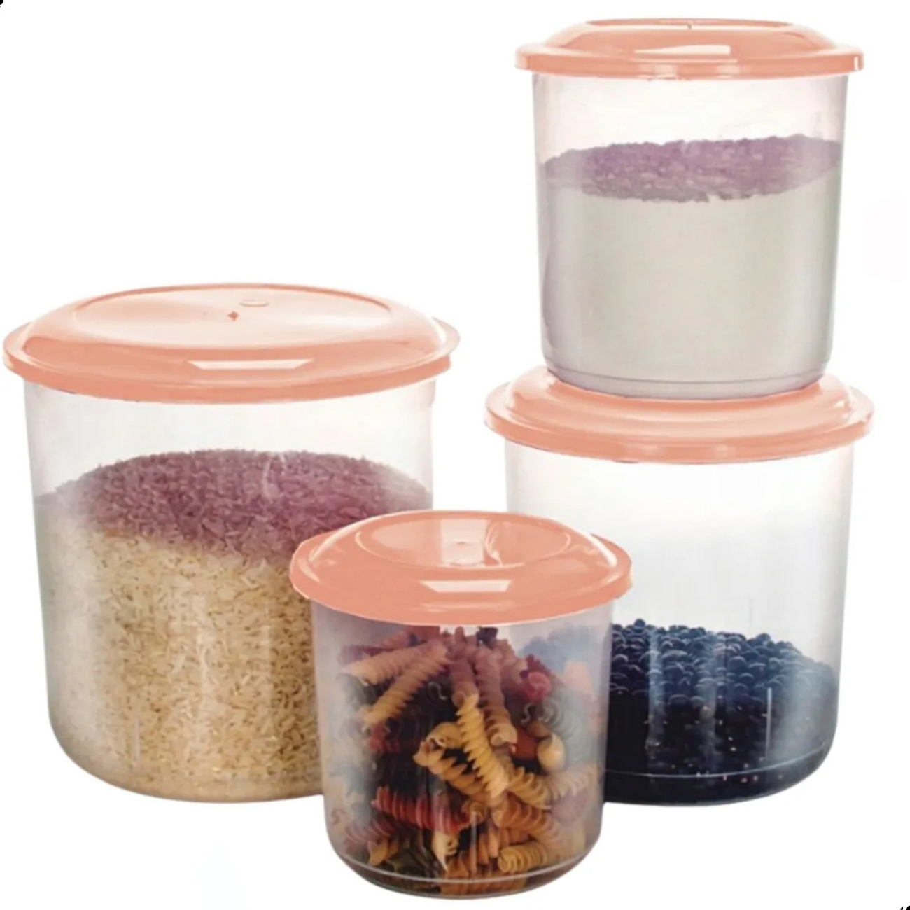 CONJUNTO MANTIMENTO 4 PECAS TRANSPARENTE